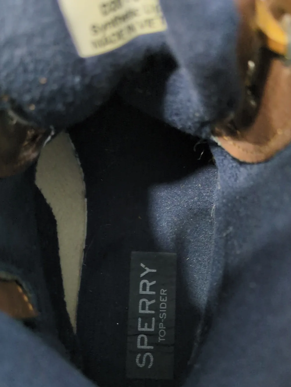 Sperry Top-Sider Girls Saltwater Duck Boots Size 4M Navy Brown